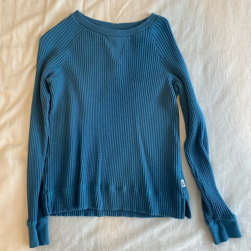 North Face Long Sleeve Waffle Knit - Picture 1 of 5